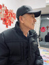 红蜻蜓中老年人帽子男冬季加绒加厚鸭舌帽老年爸爸爷爷老人护耳棒球帽 无护耳款-深灰【盒装】 均码 帽围（56-60CM） 实拍图