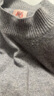 鹿王【全羊绒】山羊绒衫女100%半高领打底针织衫纯色简约秋冬轻薄内搭 灰色 M 165 实拍图