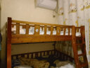 临稚 胡桃木 儿童上下床实木高低床双层床上下铺床两层木床子母床 爬梯款 上铺宽1.3米下铺宽1.5米 晒单实拍图