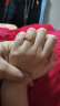 周六福（ZLF）母亲节礼物   黄金戒指女款硬金三生三世足金素圈指环 定价单个 光面12号 实拍图