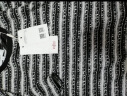 伊芙丽（eifini）2024春装新款U领条纹拼接设计感时尚通勤气质高级感连衣裙 黑色 165/88A/L 晒单实拍图