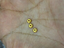 悦述黄金隔片足金999小金圈手串车轮隔片转运珠配件diy编绳玉珠隔珠 （约32颗）车轮珠隔片约0.95，支持多退少补 实拍图
