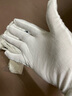 36/24双白手套礼仪棉质文玩汗布耐磨加厚文玩工作作业防滑薄款夏季 实拍图