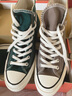 匡威（Converse）官方 1970S男女巴恩风穿搭帆布鞋丛林绿绿色168508C 绿/168508C 39.5 实拍图