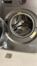 惠而浦（whirlpool）帝王H精英版10公斤全自动变频滚筒洗衣机 洗烘一体机 DD直驱电机 臭氧蒸汽除菌螨 智氧洁筒 顽渍净 EWDD427220SORT火山灰 实拍图