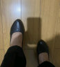 奥康（Aokang）女鞋2024春季新款真皮舒适软底单鞋中低跟皮鞋女浅口工作鞋妈妈鞋 黑色中跟款 37 晒单实拍图