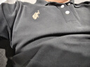 U.S. POLO ASSN.polo衫男短袖夏季保罗商务休闲翻领男装上衣t恤经典黑M 实拍图