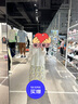 茵曼（INMAN）章若楠同款欧若风天丝薄开衫女装衬衫2025夏季新品长袖衬衣 美背开叉款杏花白-18424145 S 实拍图