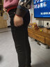 雪澈2025冬季加绒加厚牛仔裤女高腰弹力修身显瘦百搭小脚裤紧身女士 09黑色松紧腰加厚羊羔绒面料 31 建议130-140斤3XL 实拍图