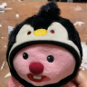 名创优品（MINISO）LOOPY系列-动物小伙伴头套公仔毛绒玩具玩偶生日礼物(黑企鹅款) 晒单实拍图