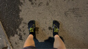 Vibram公路跑步五指鞋男 户外晨跑健身运动鞋透气耐磨跑步鞋 V-RUN 黑/黄色 42 实拍图