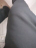 英伦袋鼠加绒加厚休闲裤子男冬季男士运动长裤2009 黑色直筒加绒 2XL 实拍图