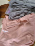 红豆情侣全棉睡衣简约休闲风短袖家居服套装可外穿 女款粉色 160/84A 实拍图