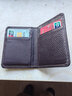蒙伯斯卡包男士皮革款驾驶证套超薄小巧卡片包女士银行卡夹证件套多卡位 咖啡色 实拍图