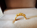 周生生永系列黄金戒指 足金小雏菊花金戒指女款金手指圈 50470R计价 11圈 - 2.52克(含工费160元) 实拍图