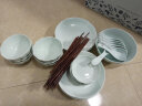 亿嘉（IJARL）碗碟套装北欧陶瓷餐具筷子套装盘子勺子碗具家居送礼 32头水韵 实拍图