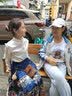 汉虞葵原创明制汉服女马面裙套装春季改良日常超仙气新中式马面裙全套 白对襟上衣+藏蓝色印花马面裙 S 实拍图