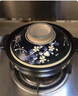 K-UNING日本进口万古烧梦夜樱花土锅煲汤砂锅煲仔饭沙锅熬炖汤陶瓷养生锅 梦夜樱花 8号锅 （3-4人用） 2.1L 实拍图