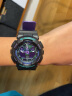 卡西欧（CASIO）G-SHOCK 海洋之心潮流炫色运动双显男表 霓彩武士 GA-100BL-1ADR 实拍图