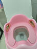 ONLYOU BABY儿童马桶圈大号坐便器男孩女宝宝专用坐垫婴儿便盆梯小孩厕所辅助 维尔粉-硅胶软垫马桶圈+踩脚凳 【免安装】全包胶靠背（送挂钩） 实拍图