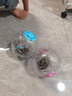 宠尚天 仓鼠跑轮球龙猫大号转轮带支架松鼠仓鼠金丝熊用品玩具 挂绳+水晶跑球 粉红15cm 实拍图