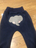 嘟嘟家童装宝宝大屁屁裤冬装男童保暖加绒pp裤女童裤子冬款可爱儿童长裤 藏青大象 100 实拍图