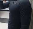 准者健身长裤高弹速干运动加绒套装跑步骑行压缩衣服打底紧身裤子男 ZZ1601135FR纯正黑  【长裤加绒-发热面料】 3XL (190) 实拍图