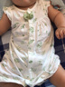 优奇婴儿衣服夏装莫代尔夏季短袖连体衣薄款女宝宝夏装哈衣夏天外出服 实拍图