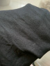 无印良品（MUJI）女式 使用了棉的冬季内衣 U领八分袖T恤 69AD435 秋衣 保暖衣 黑色 L 晒单实拍图