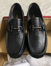 CLOHOO豆豆鞋男春秋季真皮商务休闲皮鞋子男软底透气英伦防滑百搭一脚蹬 黑色 39 [皮鞋码] 实拍图