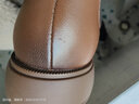 百丽（Belle）柔软法式切尔西靴女商场同款羊皮通勤短靴A2V1DDD3 棕色-薄绒 38 (240mm) 实拍图