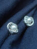 Warme Farben 法式优雅耳钉轻奢高级感珍珠耳环女2024年新款洋气时尚礼物 旋转珍珠耳钉-气质银 晒单实拍图