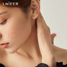 Lnieer足银竹节耳圈女简约百搭韩国耳环圆圈小众精致冷淡风男女耳扣耳钉 999足银竹节耳圈单只价 实拍图