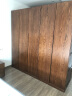 原始原素 实木衣柜 现代简约橡木柜子储物柜大衣橱 五门- 黑胡桃色 晒单实拍图