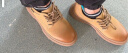 森馬（Senma）个性英伦复古街头工装鞋系带低帮休闲鞋男813315001 黄棕色 44码 晒单实拍图