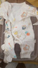 贝乐咿新生儿衣服秋季冬款刚出生婴儿和尚服连体衣纯棉初生宝宝哈衣爬服 1974动物乐园+1690坐坐熊 52cm （建议0-2个月） 实拍图