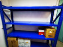 实邦 货架置物架仓储多层货架展示架多功能铁架中型仓库货架储物架 蓝色四层 真实载重 拒绝虚标 中型加厚300KG200*50*200主架 实拍图