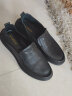 森达（SENDA）时尚乐福鞋男夏季新款商场同款一脚蹬休闲皮鞋1BH01BM3 黑色 42 晒单实拍图