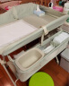babycare尿布台多功能可折叠新生儿护理台抚触洗澡便携婴儿床-温特绿 实拍图