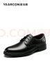 意尔康男鞋圆头商务正装鞋时尚单鞋系带皮鞋 97420W 黑色 39 实拍图