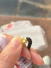 红色年轮 黄金貔貅戒指男女情侣款999足金皮丘黄金戒指送女友情人节礼物 单个【黑绳款】金重:0.51-0.6g 实拍图