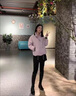 玛娇媚（Majiaomei）羽绒棉服外套女短款2025年冬季新款加厚面包服小个子学生上衣女 香芋紫 S 实拍图