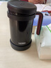 膳魔师（THERMOS）保温杯真空不锈钢把手男女泡茶水杯带茶漏办公带手柄杯子TCMF-501 黑色(不锈钢茶漏) 500ml 实拍图