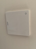 鸿雁开关插座面板超薄无边框大板内嵌钢架86型墙壁电源E3白色一开多控 实拍图