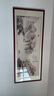 良品大师山水画办公室挂画中式客厅装饰画万里长城靠山图茶室字画风景壁画 流水生财A1 80*220cm宣纸锦绫+有机玻璃+红褐色实木框（热卖款） 实拍图
