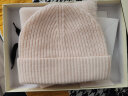 玖慕（JIUMU）纯羊毛女士围巾帽子手套三件套秋冬季保暖礼盒生日圣诞新年礼物送女生 TZ004 米白 实拍图