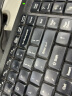 双飞燕（A4TECH）KB-8有线办公键盘鼠标套装USB电脑通用PS2圆口商务家用轻音防水套件  KB-8 USB接口 无光 实拍图