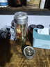 梵昇昱一键开盖玻璃杯车载双层防烫茶水分离杯子速开泡茶杯男士开车专用 银色500ml 实拍图