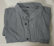 无印良品 MUJI 男式 棉水洗牛津 立领衬衫 纯棉全棉 ACA40C2S 白色格纹 XS 160/80A 实拍图