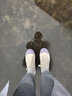 飞跃（Feiyue）官方女鞋帆布鞋女冬季新款饼干鞋百搭休闲鞋子时尚街拍板鞋075 075米紫 37 实拍图